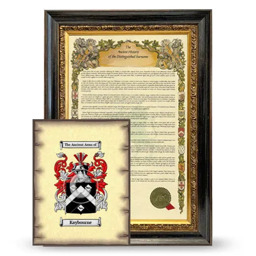 Kaybourne Framed History and Coat of Arms Print - Heirloom