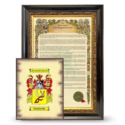 Kazimersky Framed History and Coat of Arms Print - Heirloom