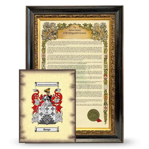 Keege Framed History and Coat of Arms Print - Heirloom