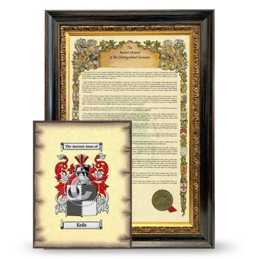 Keils Framed History and Coat of Arms Print - Heirloom