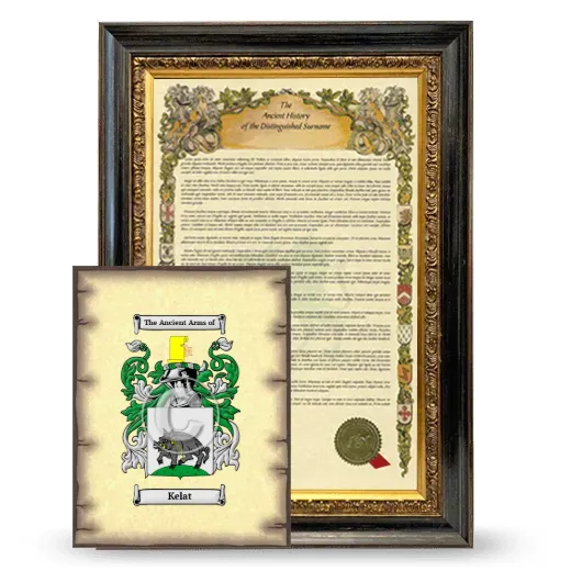 Kelat Framed History and Coat of Arms Print - Heirloom