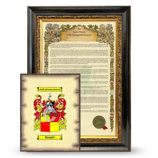 Kennitt Framed History and Coat of Arms Print - Heirloom