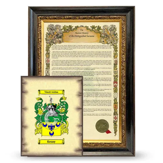Kenny Framed History and Coat of Arms Print - Heirloom