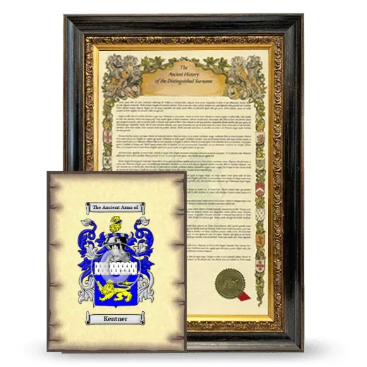 Kentner Framed History and Coat of Arms Print - Heirloom