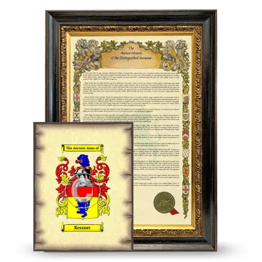 Kessner Framed History and Coat of Arms Print - Heirloom