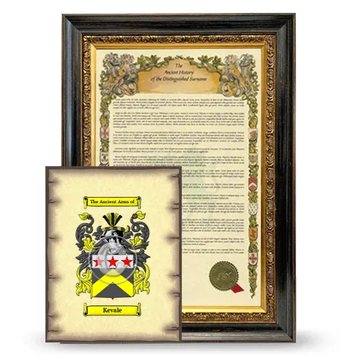 Kevale Framed History and Coat of Arms Print - Heirloom