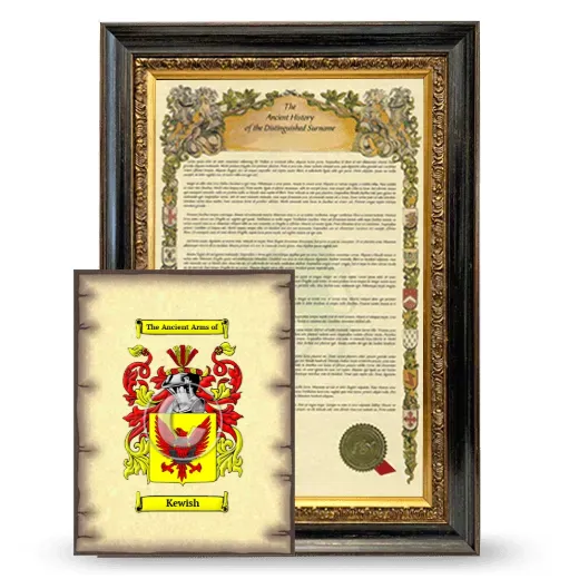 Kewish Framed History and Coat of Arms Print - Heirloom