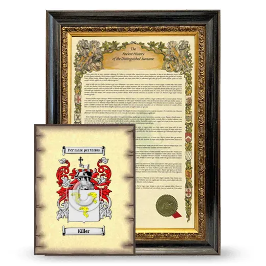 Killer Framed History and Coat of Arms Print - Heirloom