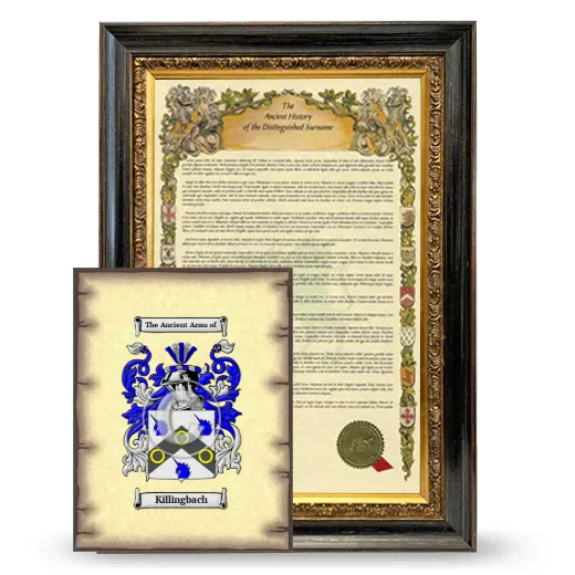 Killingbach Framed History and Coat of Arms Print - Heirloom