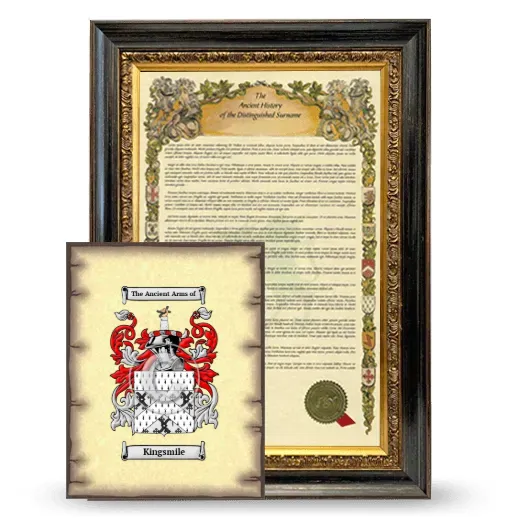 Kingsmile Framed History and Coat of Arms Print - Heirloom