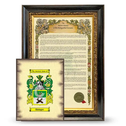 Kisinger Framed History and Coat of Arms Print - Heirloom
