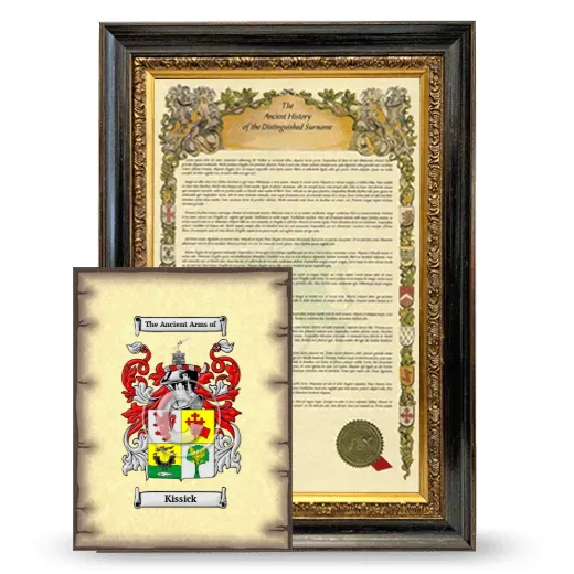 Kissick Framed History and Coat of Arms Print - Heirloom