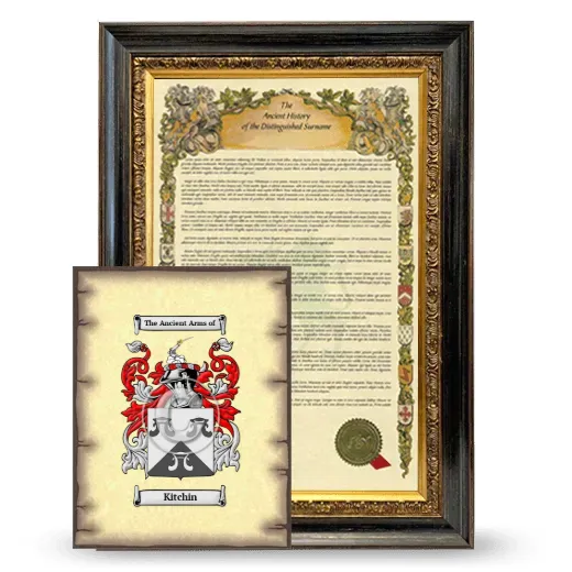 Kitchin Framed History and Coat of Arms Print - Heirloom