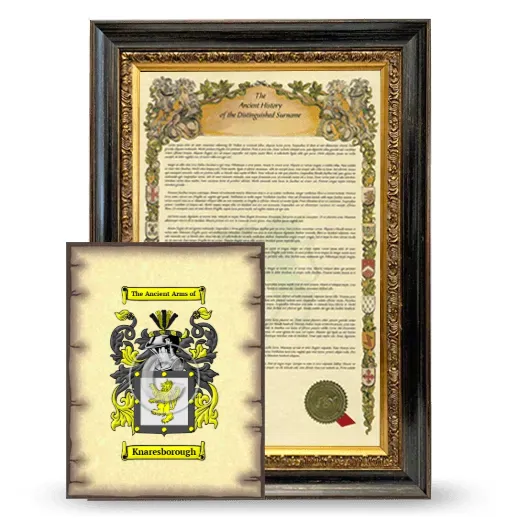 Knaresborough Framed History and Coat of Arms Print - Heirloom