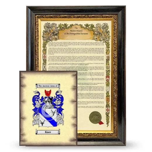 Knee Framed History and Coat of Arms Print - Heirloom