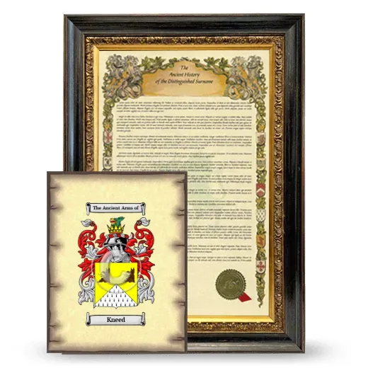 Kneed Framed History and Coat of Arms Print - Heirloom