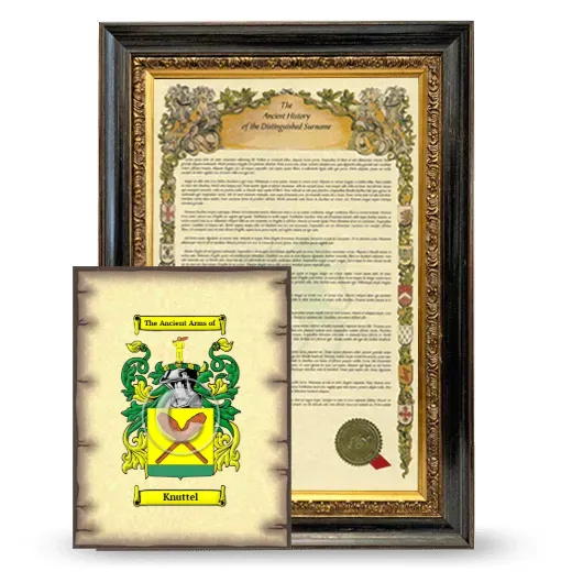 Knuttel Framed History and Coat of Arms Print - Heirloom