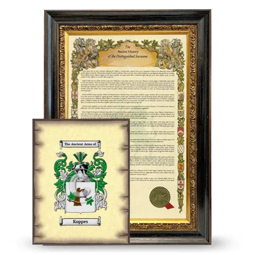 Koppes Framed History and Coat of Arms Print - Heirloom