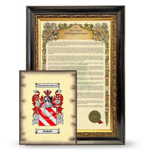 Koskela Framed History and Coat of Arms Print - Heirloom