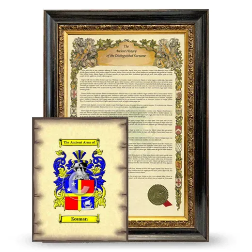 Kosman Framed History and Coat of Arms Print - Heirloom