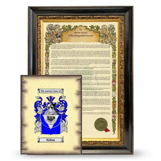 Kuban Framed History and Coat of Arms Print - Heirloom