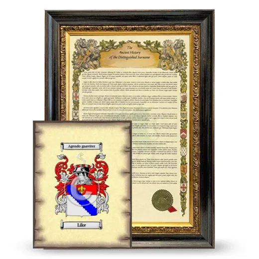Like Framed History and Coat of Arms Print - Heirloom