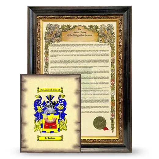 Lobatos Framed History and Coat of Arms Print - Heirloom
