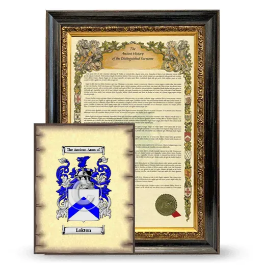 Lokton Framed History and Coat of Arms Print - Heirloom