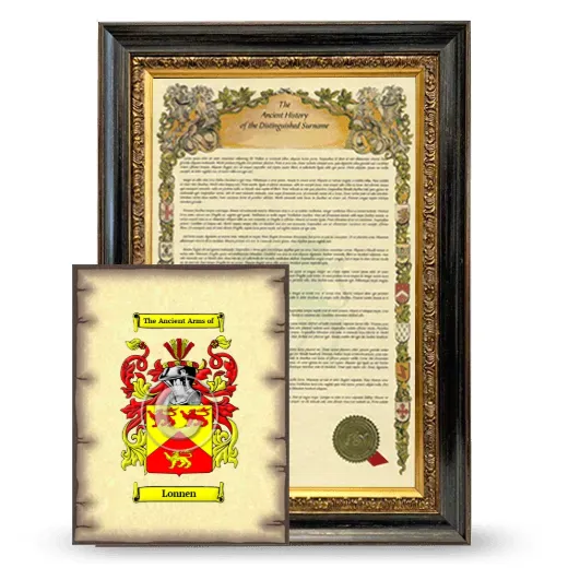 Lonnen Framed History and Coat of Arms Print - Heirloom