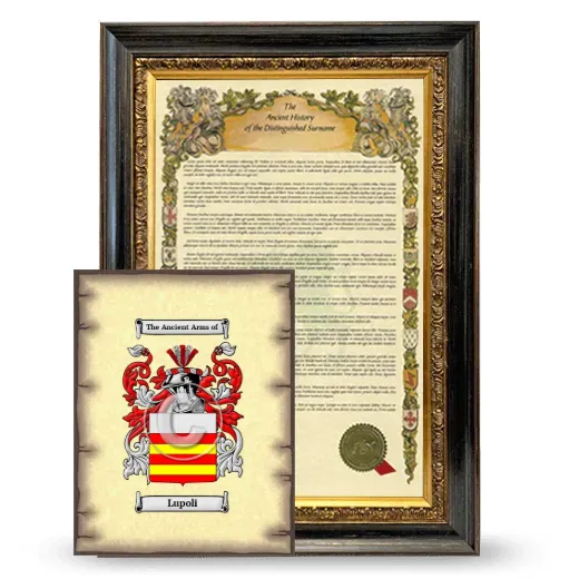 Lupoli Framed History and Coat of Arms Print - Heirloom