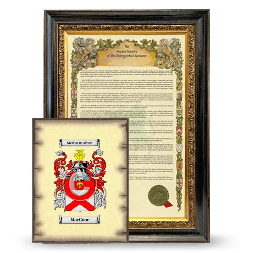 MacCone Framed History and Coat of Arms Print - Heirloom