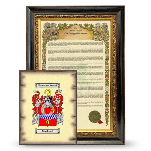 MacKend Framed History and Coat of Arms Print - Heirloom