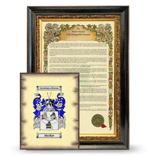 MacKye Framed History and Coat of Arms Print - Heirloom