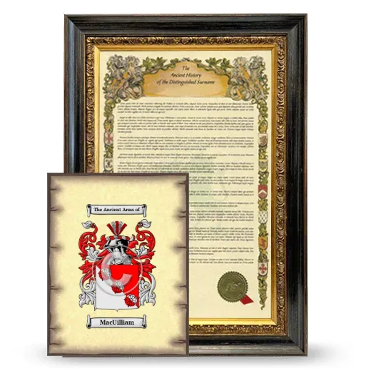 MacUilliam Framed History and Coat of Arms Print - Heirloom