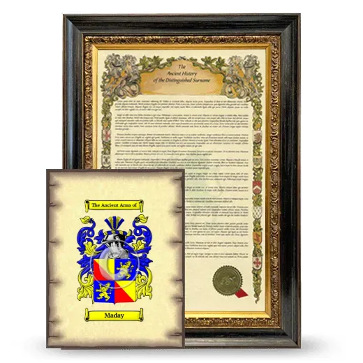 Maday Framed History and Coat of Arms Print - Heirloom