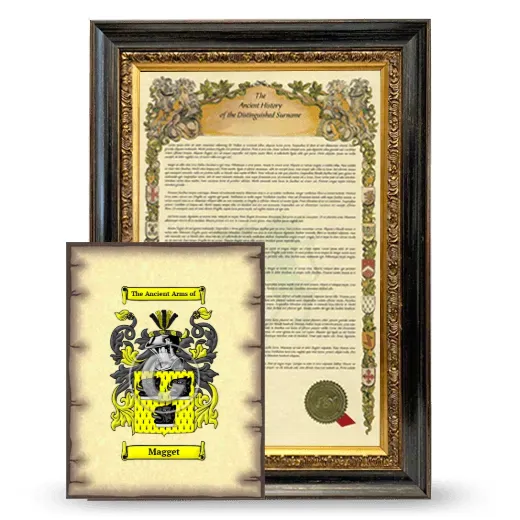 Magget Framed History and Coat of Arms Print - Heirloom