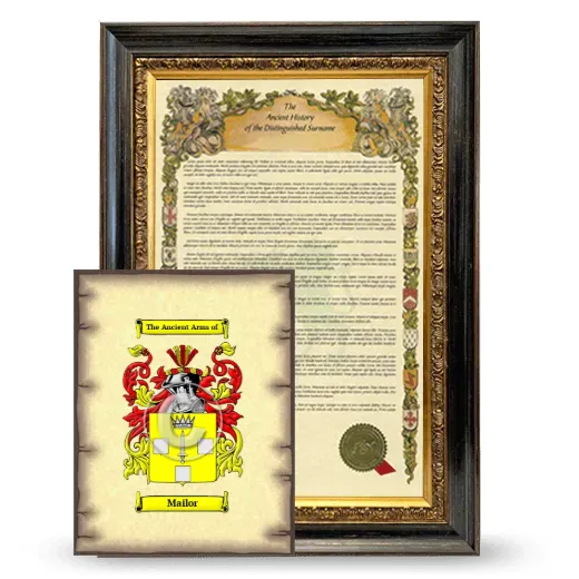 Mailor Framed History and Coat of Arms Print - Heirloom