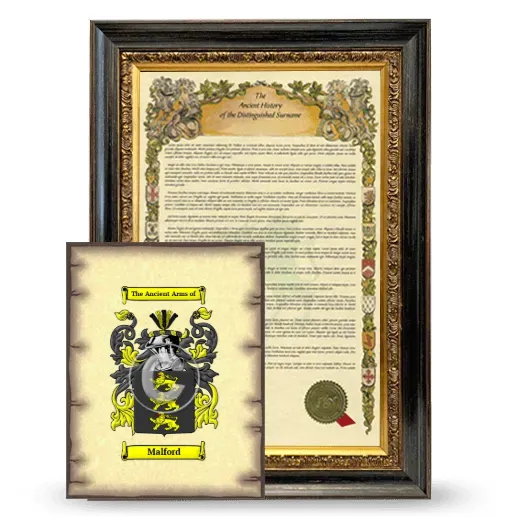 Malford Framed History and Coat of Arms Print - Heirloom