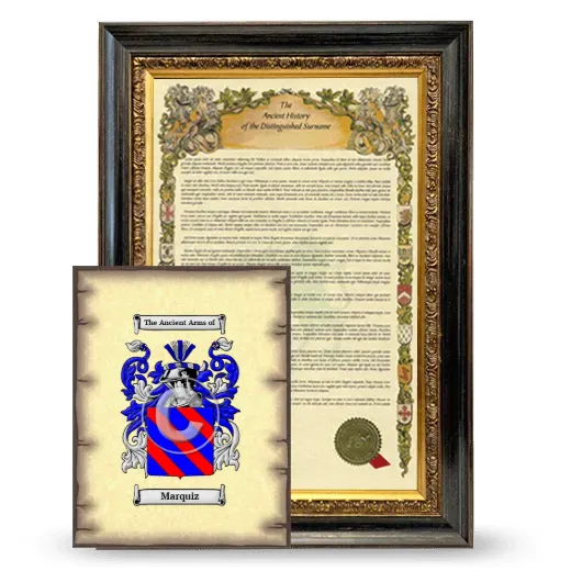 Marquiz Framed History and Coat of Arms Print - Heirloom