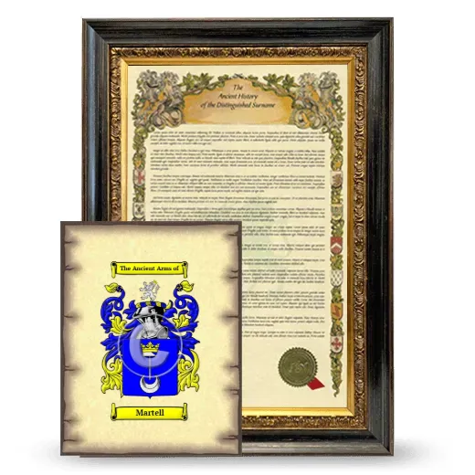 Martell Framed History and Coat of Arms Print - Heirloom