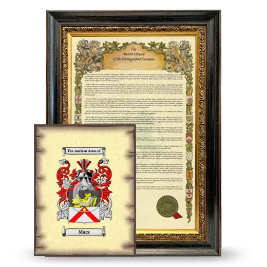 Marx Framed History and Coat of Arms Print - Heirloom
