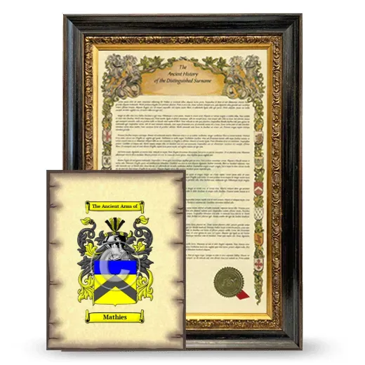 Mathies Framed History and Coat of Arms Print - Heirloom