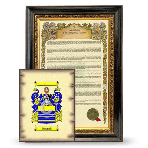 Maynell Framed History and Coat of Arms Print - Heirloom
