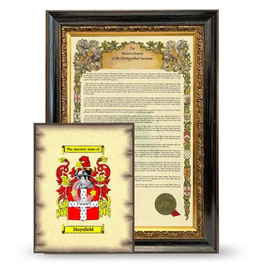 Maysfield Framed History and Coat of Arms Print - Heirloom