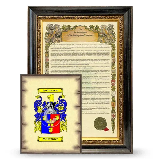 McBretnach Framed History and Coat of Arms Print - Heirloom