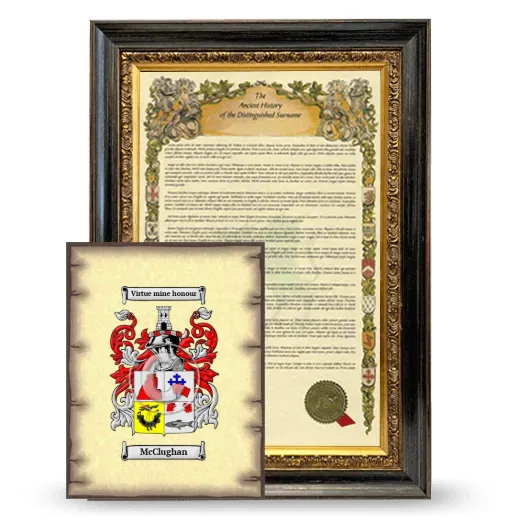 McClughan Framed History and Coat of Arms Print - Heirloom