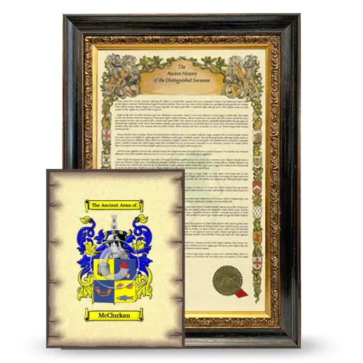 McClurkan Framed History and Coat of Arms Print - Heirloom