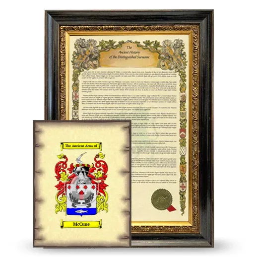 McCune Framed History and Coat of Arms Print - Heirloom