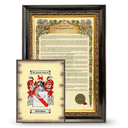 McFadyen Framed History and Coat of Arms Print - Heirloom