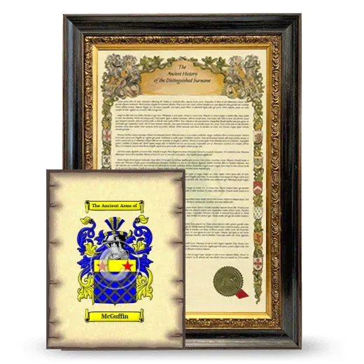 McGuffin Framed History and Coat of Arms Print - Heirloom